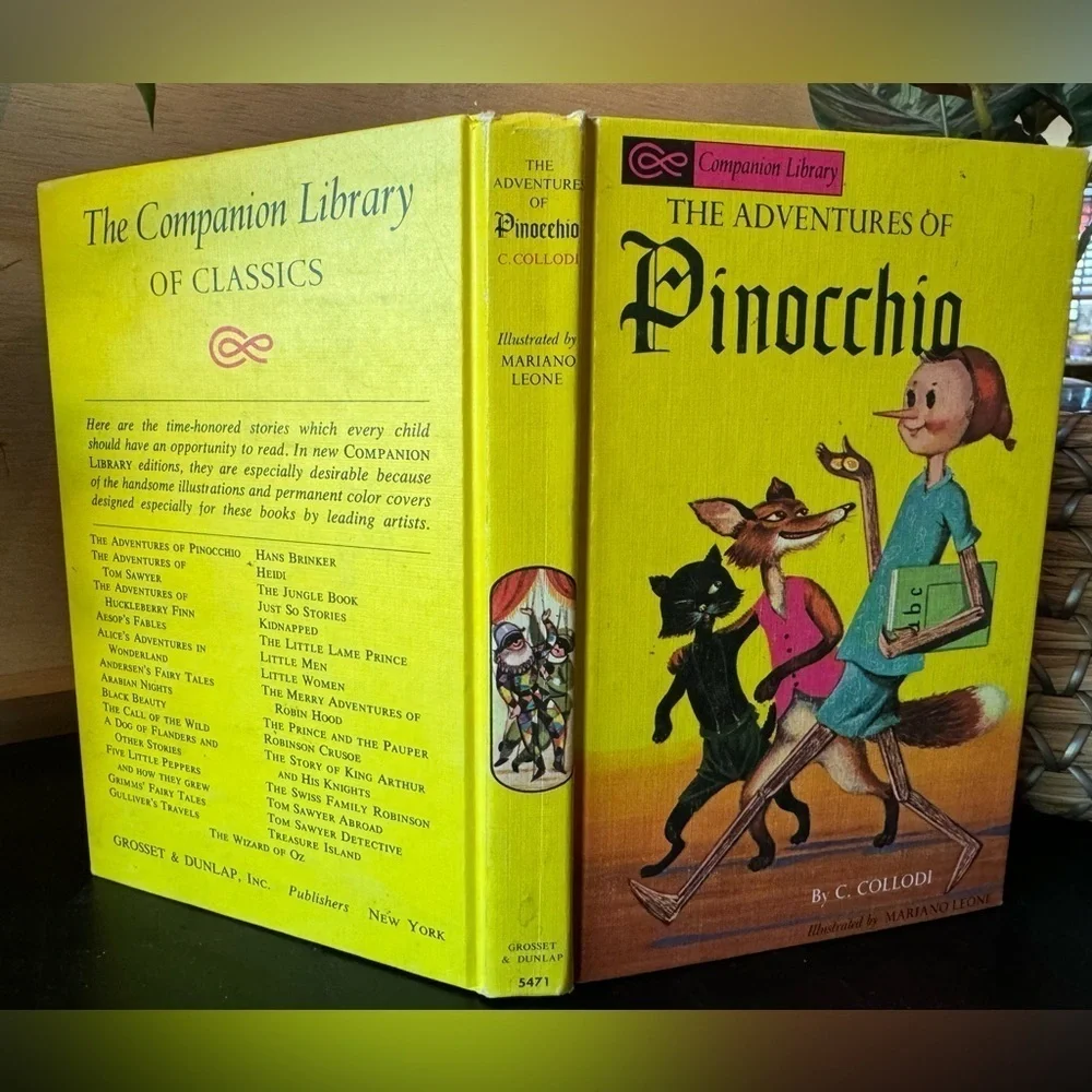 VINTAGE The Adventures of Pinocchio by C. Collodi - Companion Library Bo…